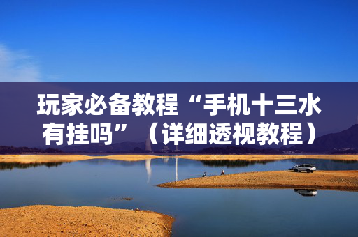 玩家必备教程“手机十三水有挂吗”（详细透视教程）-哔哩哔哩