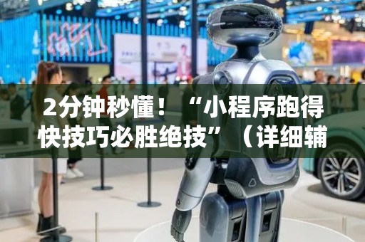 2分钟秒懂！“小程序跑得快技巧必胜绝技”（详细辅助教程）-哔哩哔哩