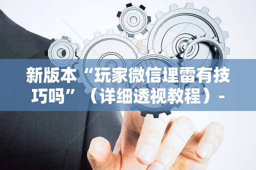 新版本“玩家微信埋雷有技巧吗”（详细透视教程）-哔哩哔哩