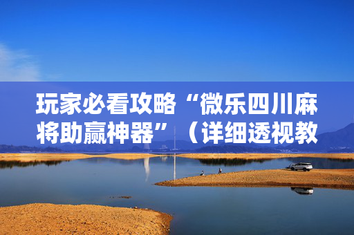 玩家必看攻略“微乐四川麻将助赢神器”（详细透视教程）-哔哩哔哩