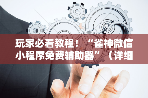 玩家必看教程！“雀神微信小程序免费辅助器”（详细开挂教程）-哔哩哔哩