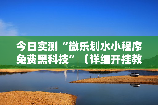 今日实测“微乐划水小程序免费黑科技”（详细开挂教程）-哔哩哔哩
