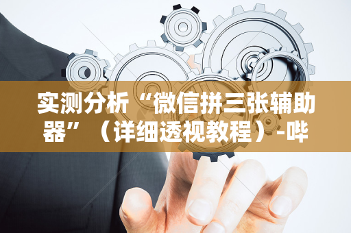 实测分析“微信拼三张辅助器”（详细透视教程）-哔哩哔哩