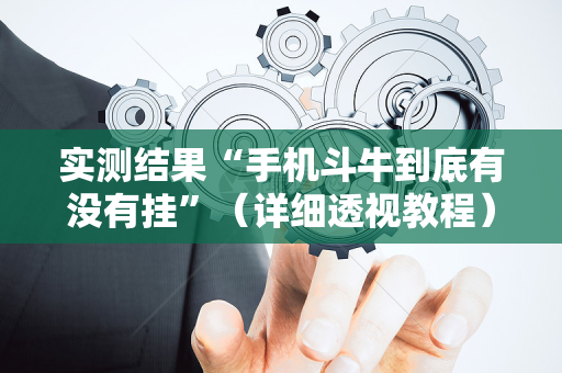 实测结果“手机斗牛到底有没有挂”（详细透视教程）-哔哩哔哩