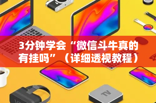 3分钟学会“微信斗牛真的有挂吗”（详细透视教程）-哔哩哔哩