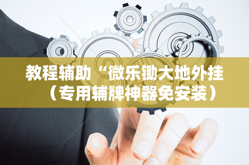 教程辅助“微乐锄大地外挂（专用辅牌神器免安装）