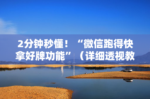 2分钟秒懂！“微信跑得快拿好牌功能”（详细透视教程）-哔哩哔哩