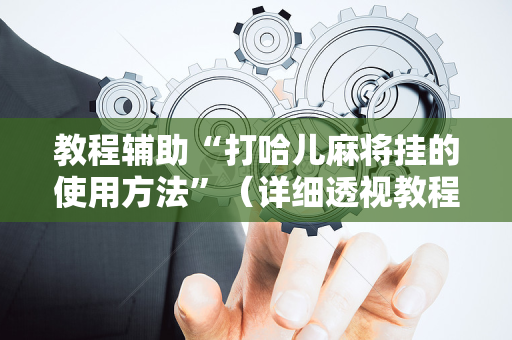 教程辅助“打哈儿麻将挂的使用方法”（详细透视教程）-哔哩哔哩
