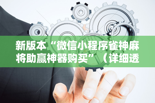 新版本“微信小程序雀神麻将助赢神器购买”（详细透视教程）-哔哩哔哩