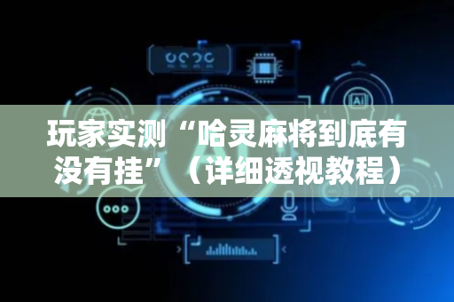 玩家实测“哈灵麻将到底有没有挂”（详细透视教程）-哔哩哔哩