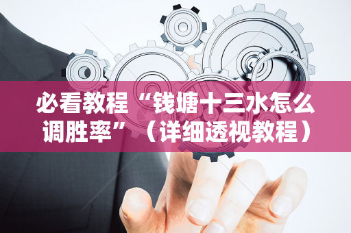 必看教程“钱塘十三水怎么调胜率”（详细透视教程）-哔哩哔哩