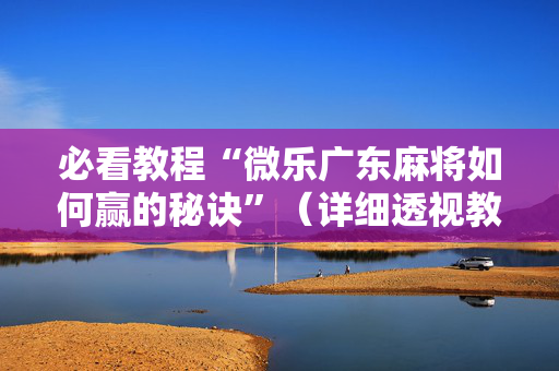 必看教程“微乐广东麻将如何赢的秘诀”（详细透视教程）-哔哩哔哩