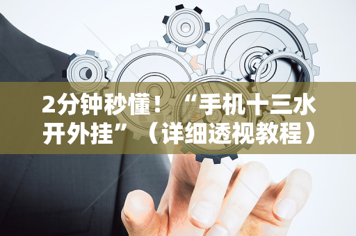 2分钟秒懂！“手机十三水开外挂”（详细透视教程）-哔哩哔哩