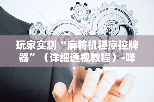玩家实测“麻将机程序控牌器”（详细透视教程）-哔哩哔哩