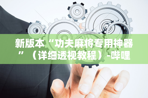 新版本“功夫麻将专用神器”（详细透视教程）-哔哩哔哩