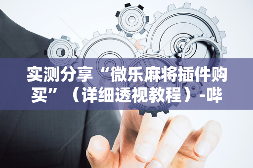 实测分享“微乐麻将插件购买”（详细透视教程）-哔哩哔哩