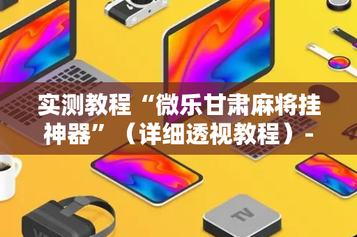 实测教程“微乐甘肃麻将挂神器”（详细透视教程）-哔哩哔哩