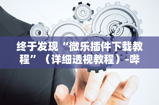终于发现“微乐插件下载教程”（详细透视教程）-哔哩哔哩