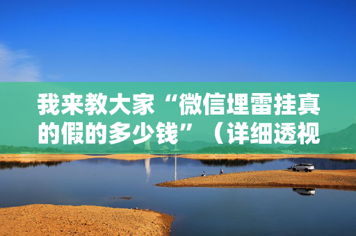 我来教大家“微信埋雷挂真的假的多少钱”（详细透视教程）-哔哩哔哩