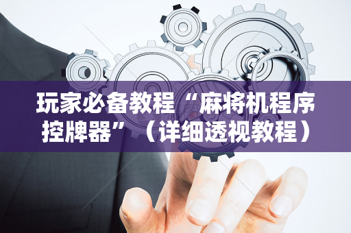 玩家必备教程“麻将机程序控牌器”（详细透视教程）-哔哩哔哩