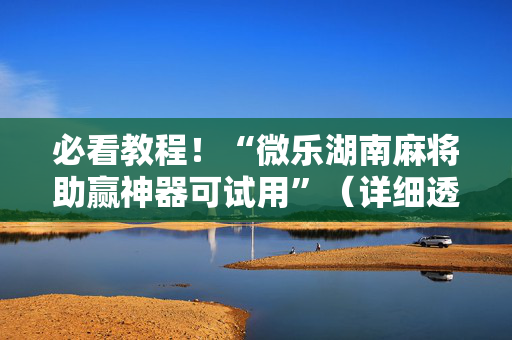 必看教程！“微乐湖南麻将助赢神器可试用”（详细透视教程）-哔哩哔哩