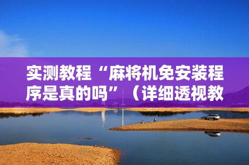 实测教程“麻将机免安装程序是真的吗”（详细透视教程）-哔哩哔哩