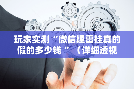 玩家实测“微信埋雷挂真的假的多少钱 ”（详细透视教程）-哔哩哔哩