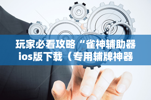 玩家必看攻略“雀神辅助器ios版下载（专用辅牌神器免安装）