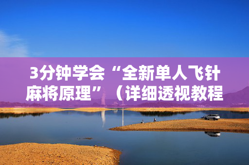 3分钟学会“全新单人飞针麻将原理”（详细透视教程）-哔哩哔哩