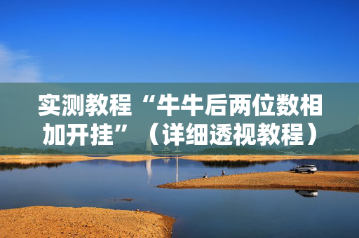 实测教程“牛牛后两位数相加开挂”（详细透视教程）-哔哩哔哩