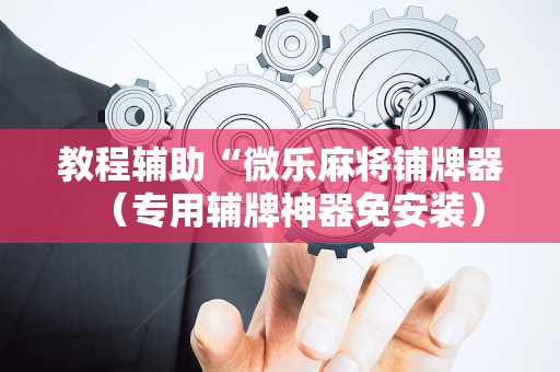教程辅助“微乐麻将铺牌器（专用辅牌神器免安装）