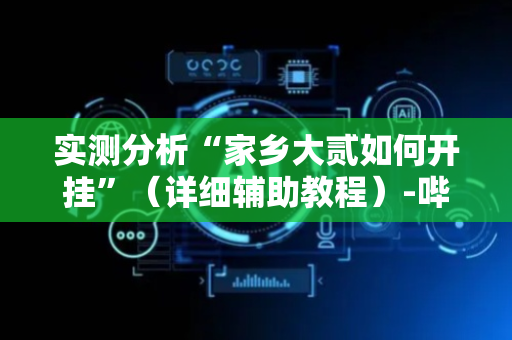 实测分析“家乡大贰如何开挂”（详细辅助教程）-哔哩哔哩