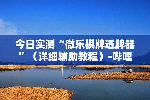 今日实测“微乐棋牌透牌器”（详细辅助教程）-哔哩哔哩