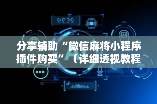 分享辅助“微信麻将小程序插件购买”（详细透视教程）-哔哩哔哩