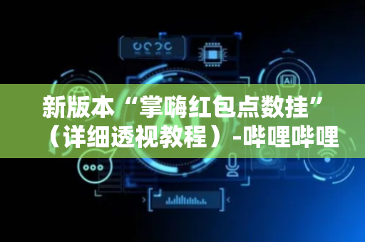 新版本“掌嗨红包点数挂”（详细透视教程）-哔哩哔哩