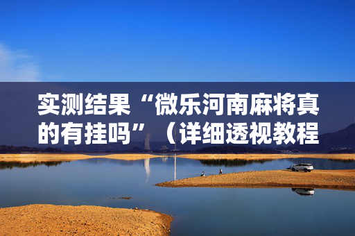 实测结果“微乐河南麻将真的有挂吗”（详细透视教程）-哔哩哔哩
