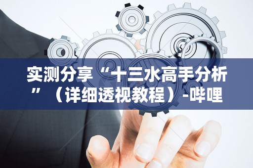 实测分享“十三水高手分析”（详细透视教程）-哔哩哔哩