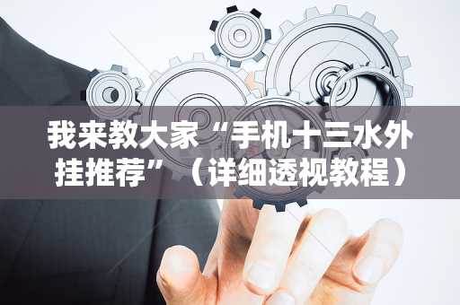 我来教大家“手机十三水外挂推荐”（详细透视教程）-哔哩哔哩