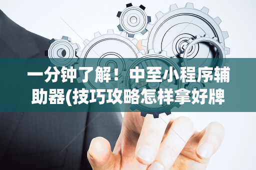 一分钟了解！中至小程序辅助器(技巧攻略怎样拿好牌)
