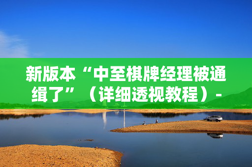 新版本“中至棋牌经理被通缉了”（详细透视教程）-哔哩哔哩