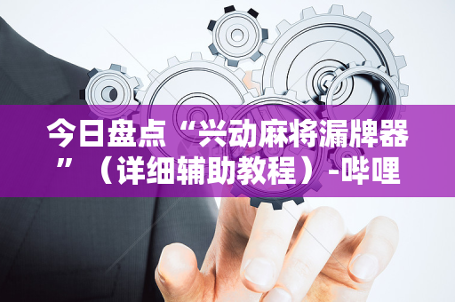 今日盘点“兴动麻将漏牌器”（详细辅助教程）-哔哩哔哩