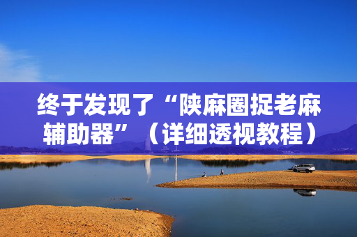 终于发现了“陕麻圈捉老麻辅助器”（详细透视教程）-哔哩哔哩