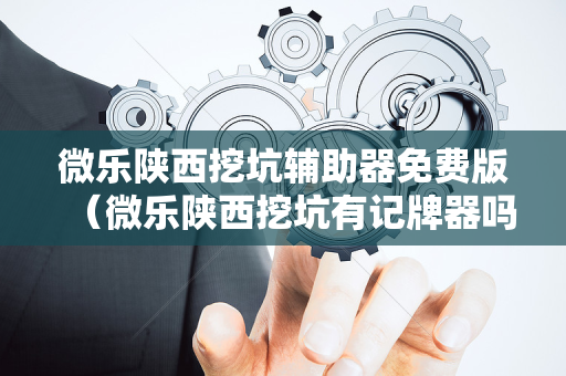 微乐陕西挖坑辅助器免费版（微乐陕西挖坑有记牌器吗）