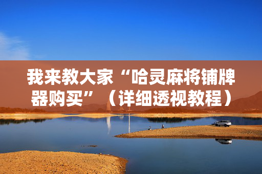 我来教大家“哈灵麻将铺牌器购买”（详细透视教程）-哔哩哔哩