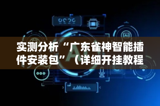 实测分析“广东雀神智能插件安装包”（详细开挂教程）-哔哩哔哩