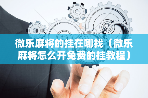 微乐麻将的挂在哪找（微乐麻将怎么开免费的挂教程）
