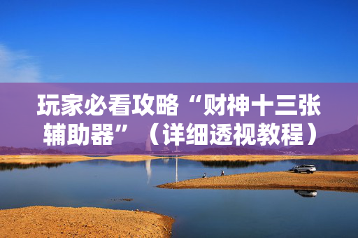 玩家必看攻略“财神十三张辅助器”（详细透视教程）-哔哩哔哩