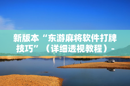 新版本“东游麻将软件打牌技巧”（详细透视教程）-哔哩哔哩