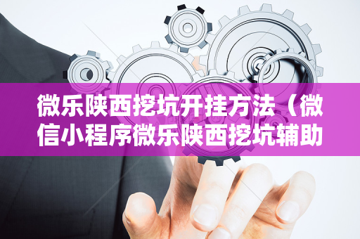 微乐陕西挖坑开挂方法（微信小程序微乐陕西挖坑辅助）