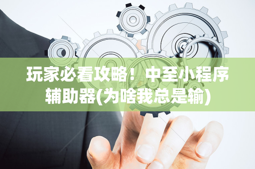 玩家必看攻略！中至小程序辅助器(为啥我总是输)